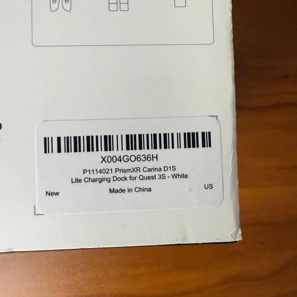 PrismXR‎ Carina D1S Lite Charging Dock for Meta Quest 3S VR White P1114 NEW